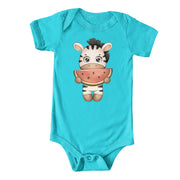 Watermelon Zebra Onesie