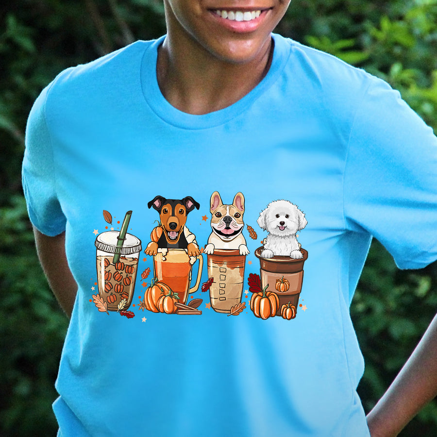 Coffee and Puppies Unisex T-shirt