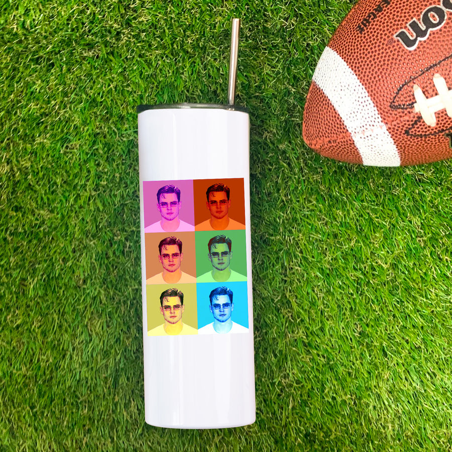 Colors of Joe Burrow Skinny Tumbler