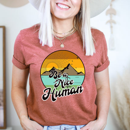 Retro Be a Nice Human T-shirt