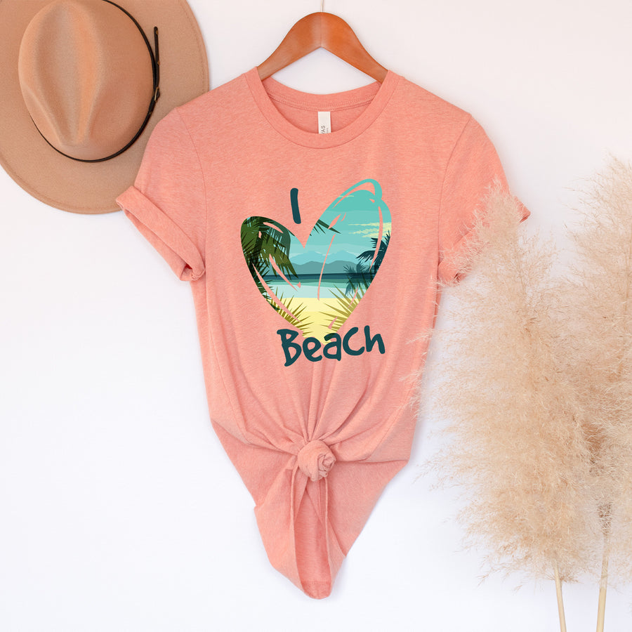 I love beach T-shirt
