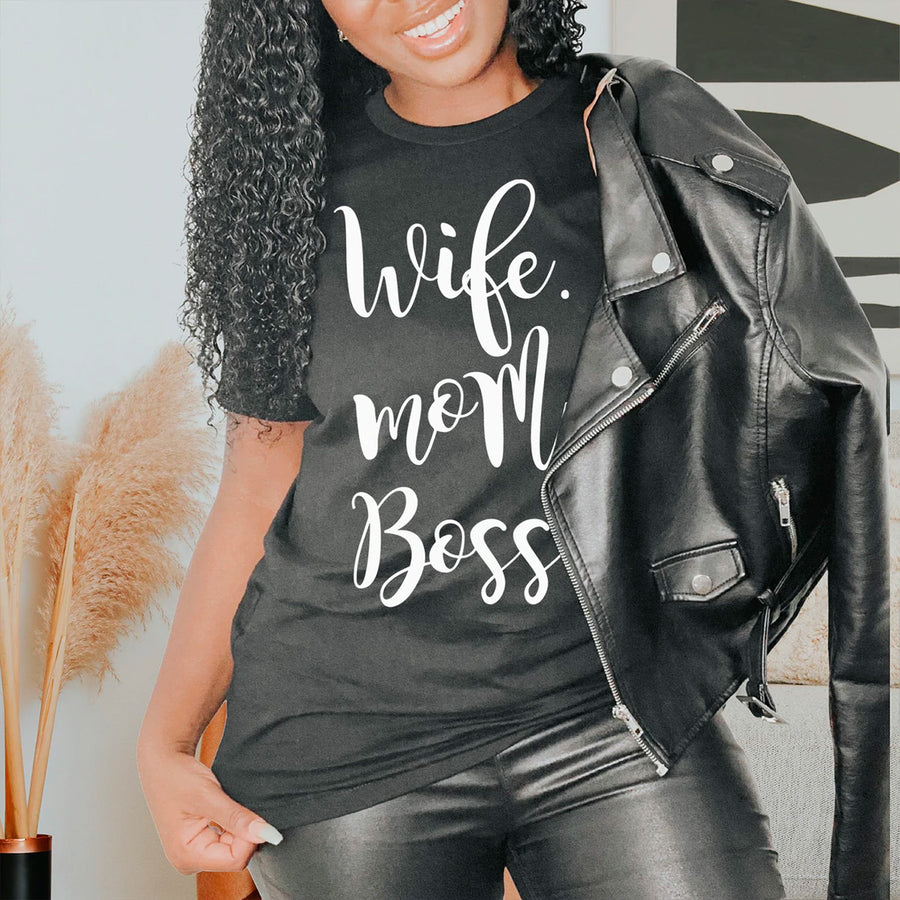 Wife Mom Boss T-shirt