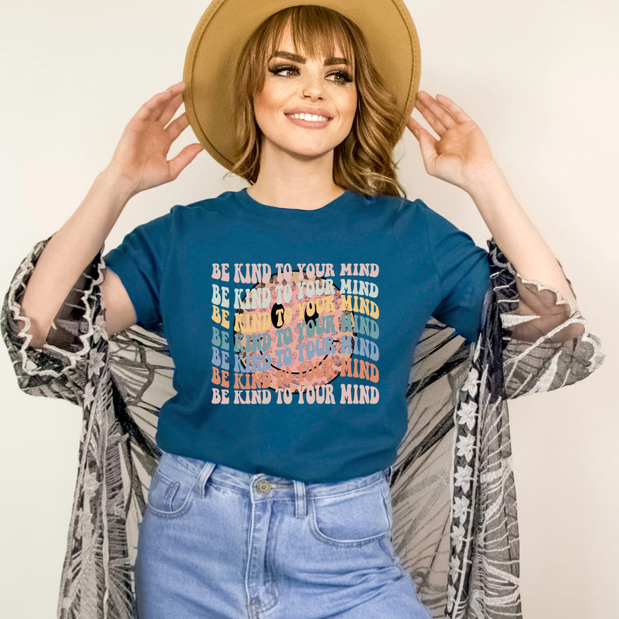 Be Kind To Your Mind Smiley Face Unisex T-shirt