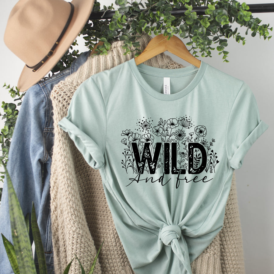 Wild and Free Wildflowers T-shirt