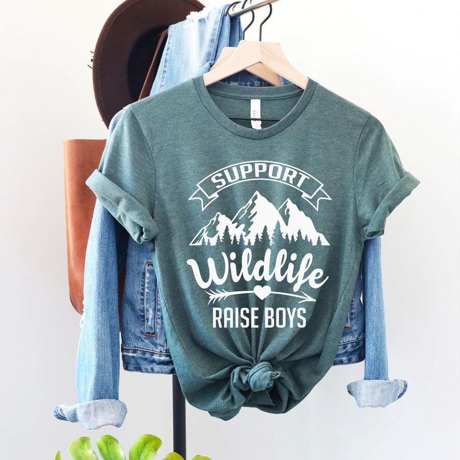 Support Wildlife Raise Boys T-shirt