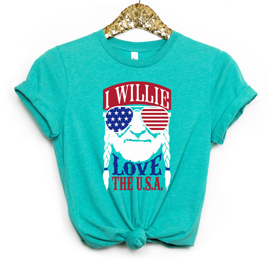 I Willie Love the USA T-shirt