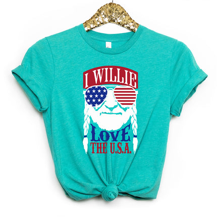I Willie Love the USA T-shirt