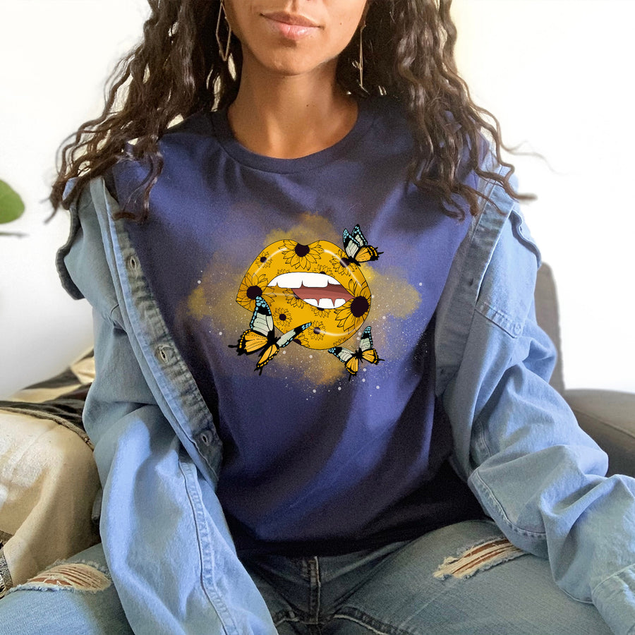 Watercolor Butterfly Lips T-shirt