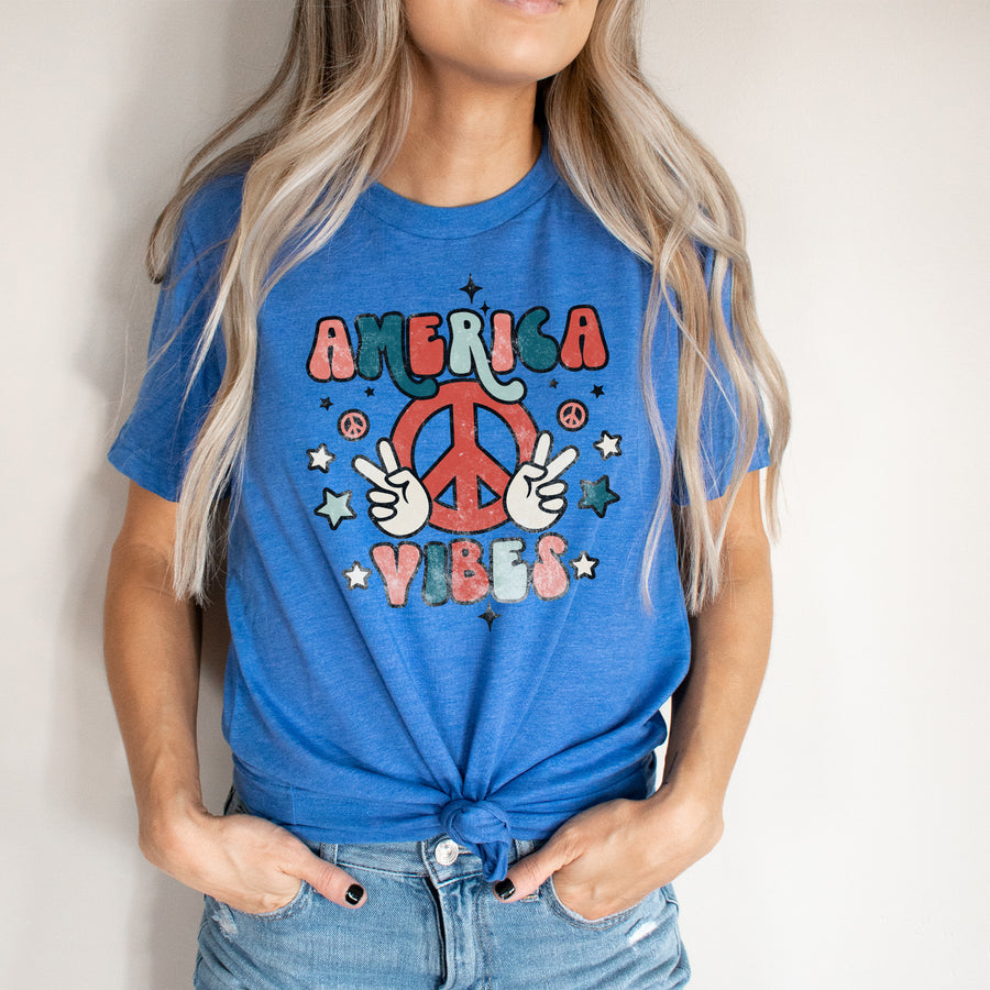 Peace Sign America Vibes T-shirt