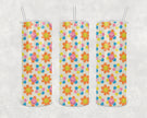 Daisy Smiley Faces 20oz Skinny Tumbler