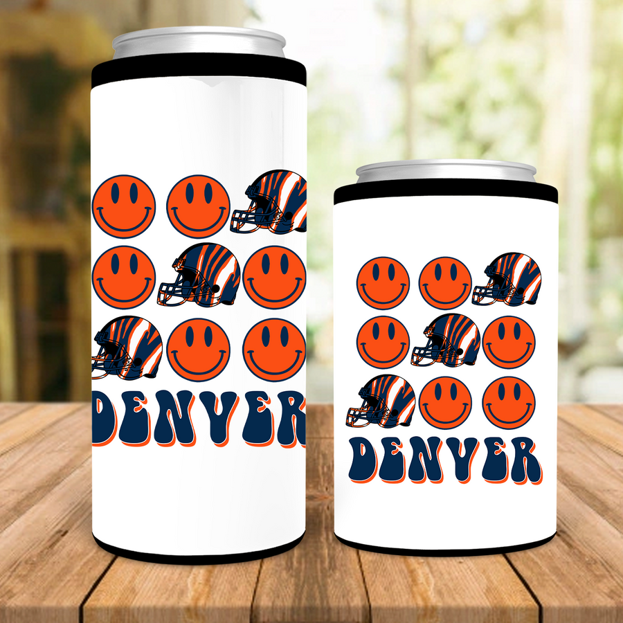 Denver Football Helmet Slot Machine Can Cooler