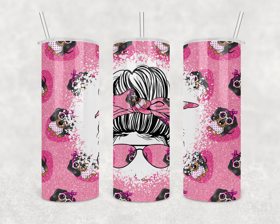 Dog Mom Skinny Tumbler