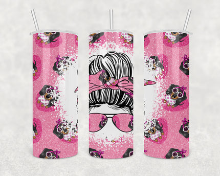 Dog Mom Skinny Tumbler