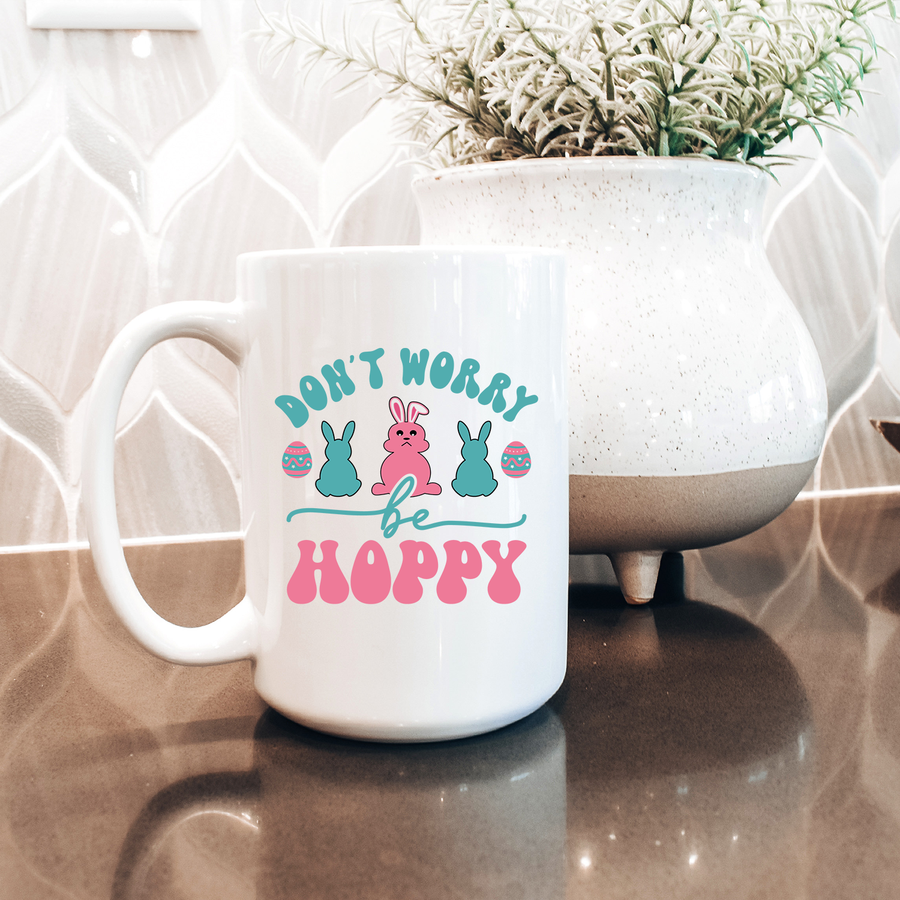 Don't Worry Be Hoppy 15oz Mug