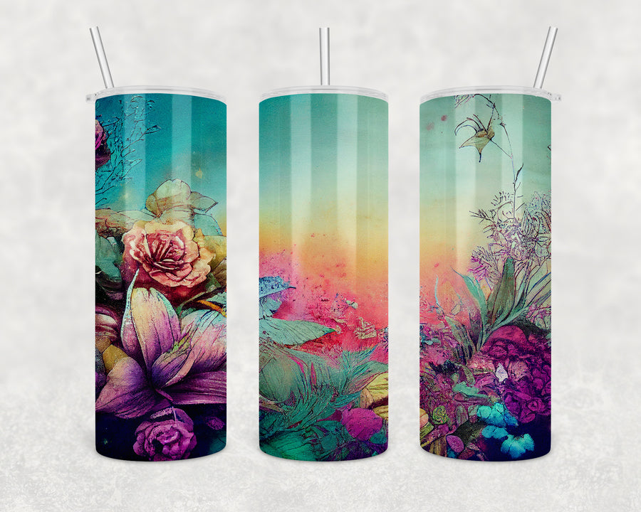 Dreamy Floral 20oz Skinny Tumbler