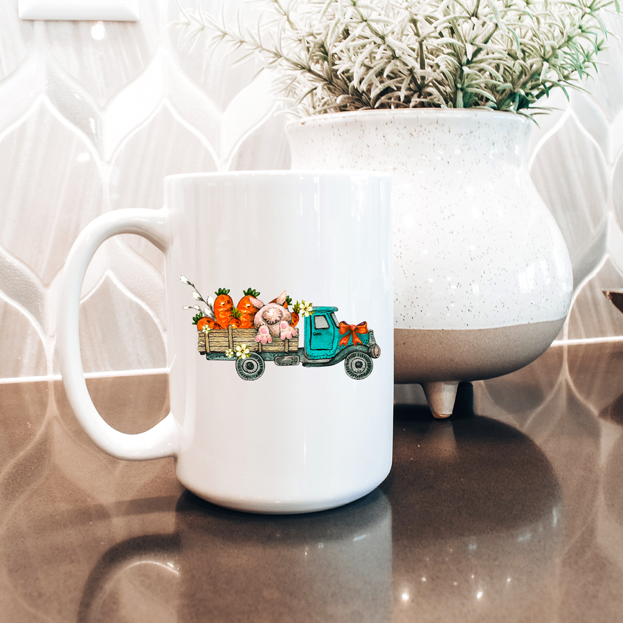 Easter Bunny Truck 15oz Mug