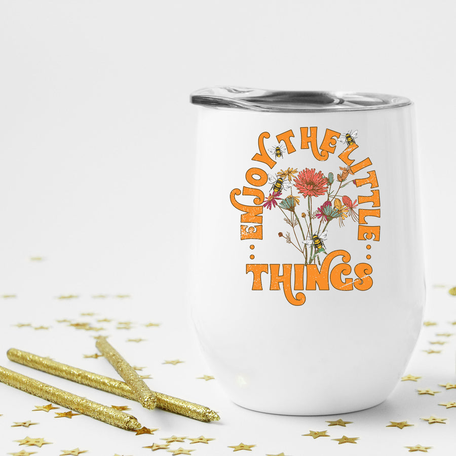 Enjoy The Little Things Wine Tumbler