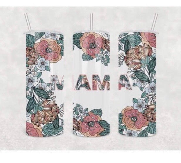 Flower Mama 20oz Skinny Tumbler