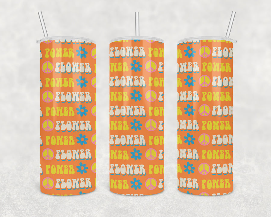 Flower Power 20oz Skinny Tumbler