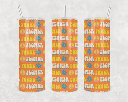 Flower Power 20oz Skinny Tumbler