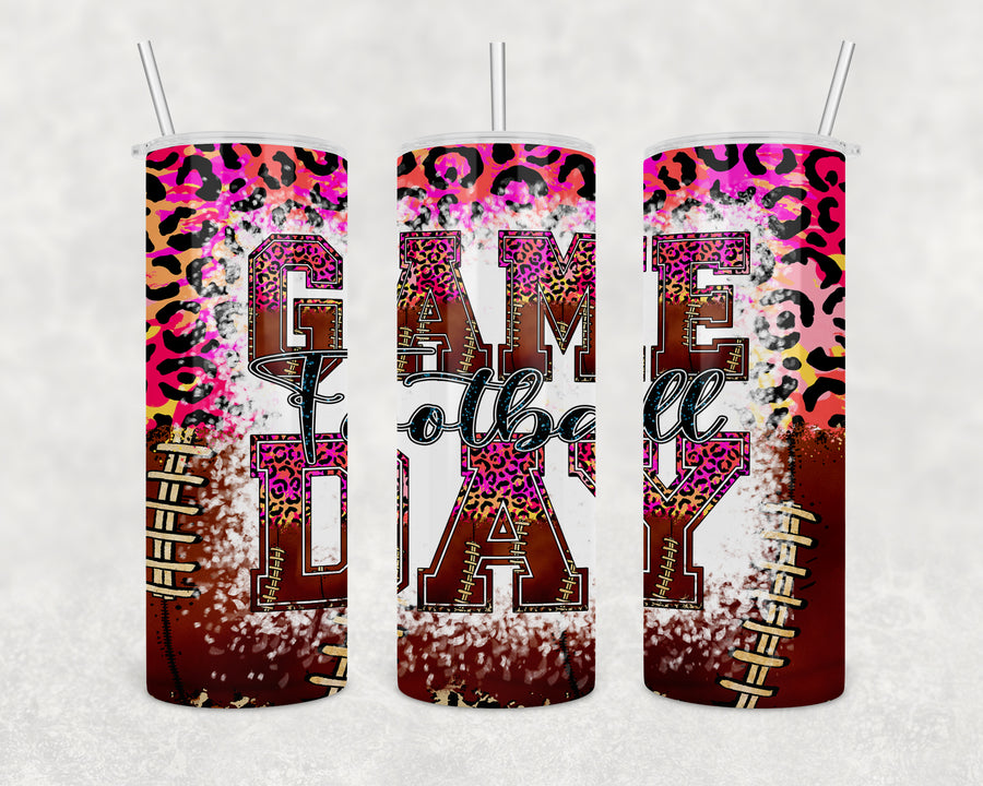 Football Game Day Skinny Tumbler