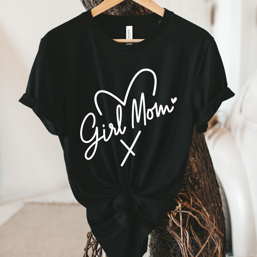 Girl Mom Heart T-shirt