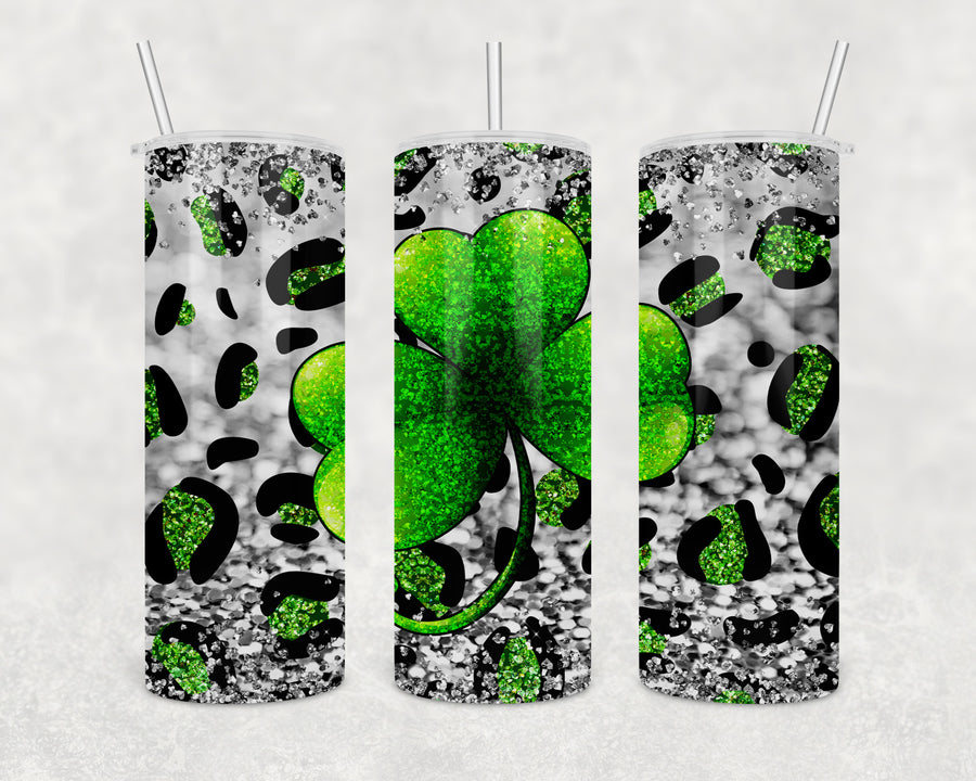 Glam Shamrock 20oz Skinny Tumbler