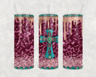 Glitter Faith Skinny Tumbler
