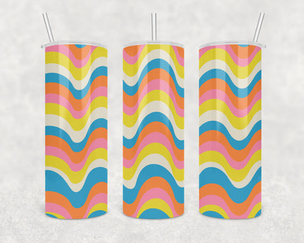 Groovy Waves 20oz Skinny Tumbler