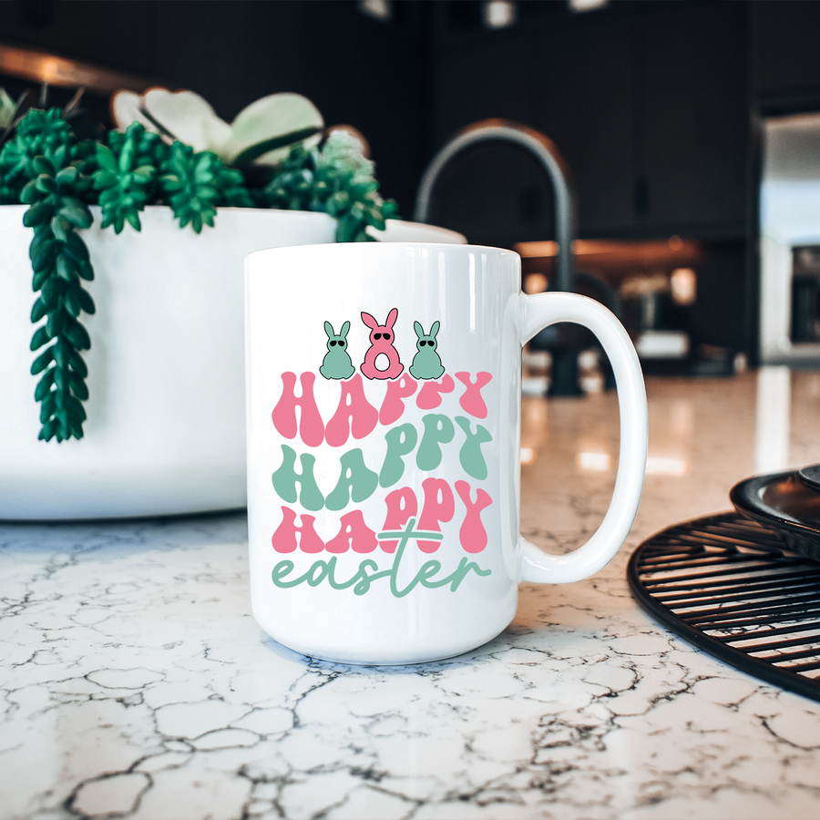 Happy Happy Happy Easter 15oz Mug