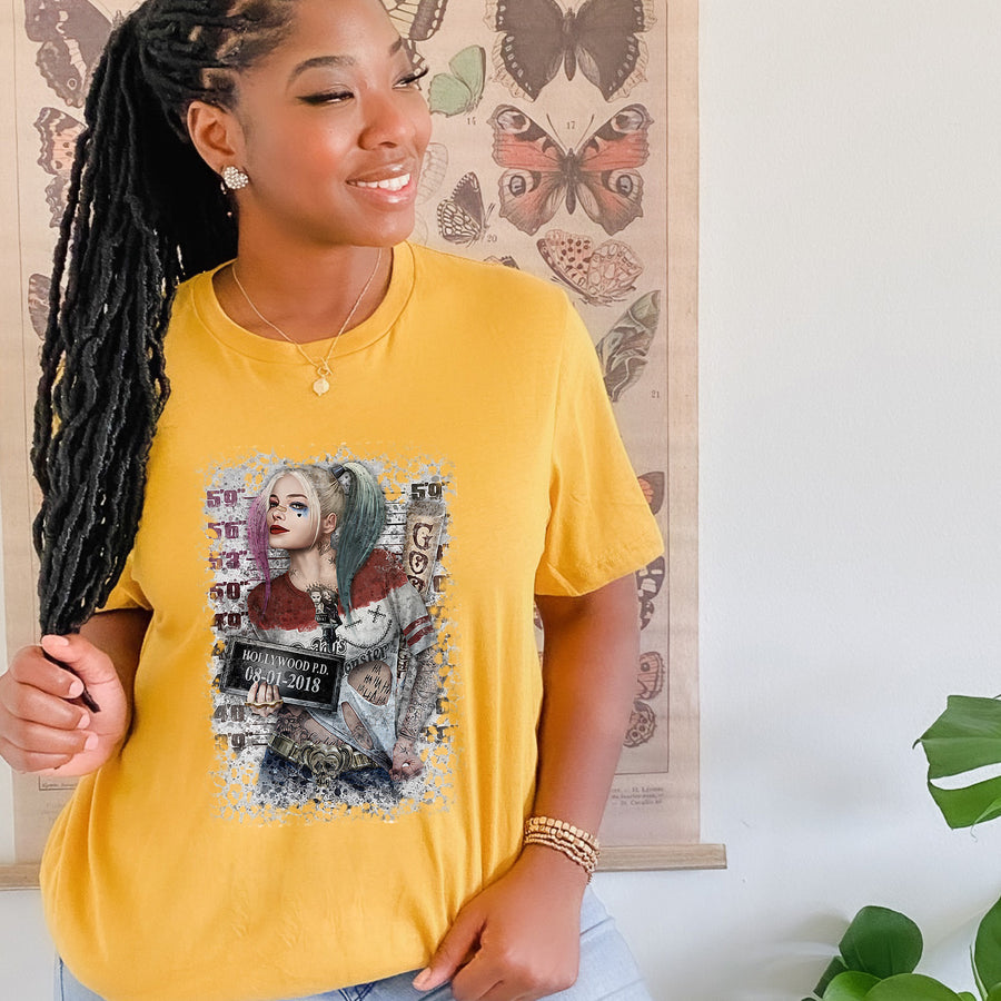 Harley Quinn Mugshot Unisex T-shirt
