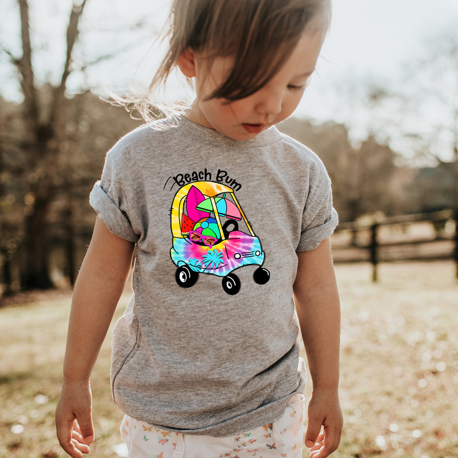 Tie Dye Beach Bum Toddler T-shirt