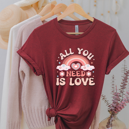 All You Need is Love Rainbow Unisex T-shirt