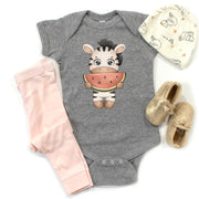 Watermelon Zebra Onesie