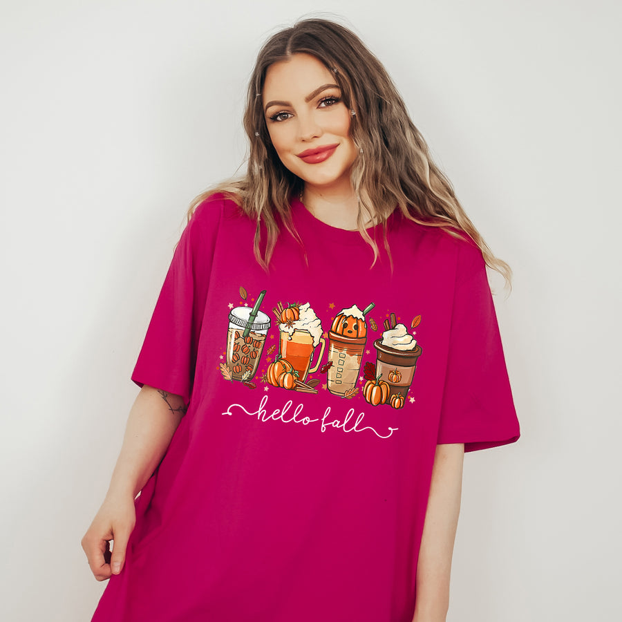 Hello Fall Coffee Unisex T-shirt