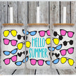 Hello Summer Glass Can Tumbler
