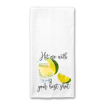Hit Me With Your Best Shot Kitchen Towel