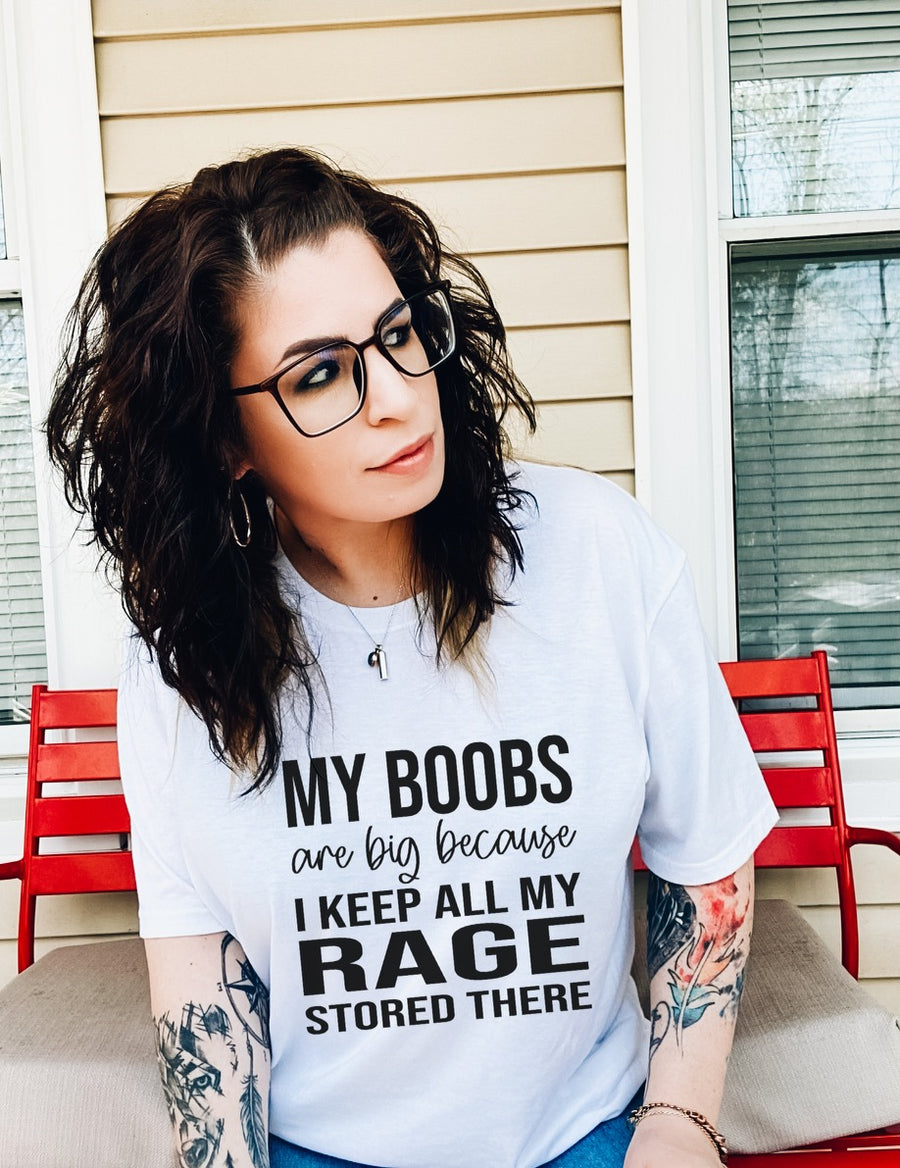 My Boobs Are Big Because Unisex T-shirt