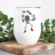 Juggling Christmas Skeleton Wine Tumbler