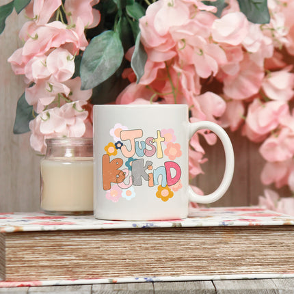 Just Be Kind Flowers 15oz Mug