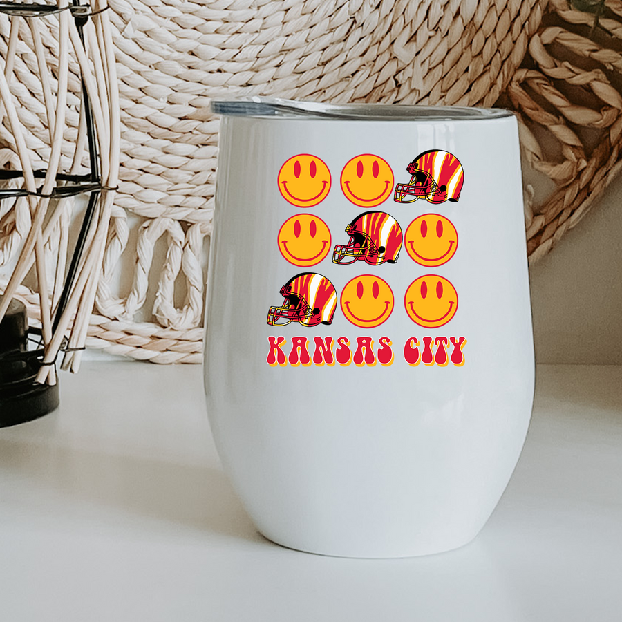 Kansas City Helmets Slot Machine Wine Tumbler