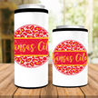 Kansas City Distressed Leopard Circle Can Cooler