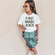 Distressed Camo Grades Youth T-shirt