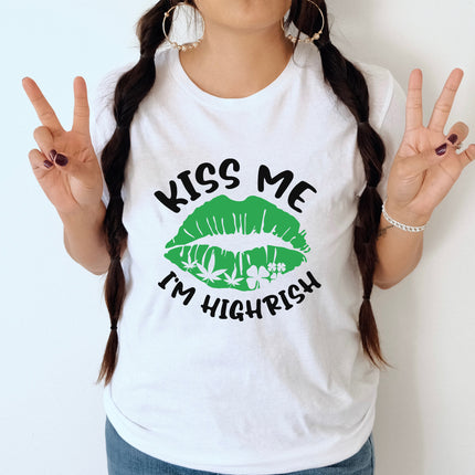 Kiss Me I'm Highrish Unisex T-shirt