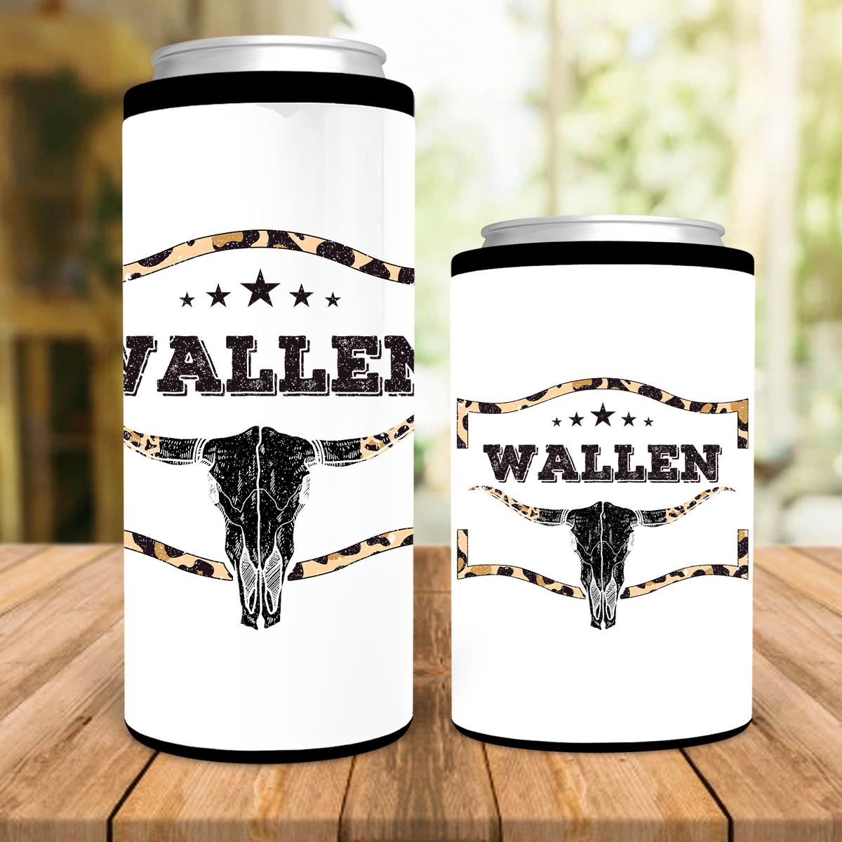 Leopard Wallen Skull Can Cooler