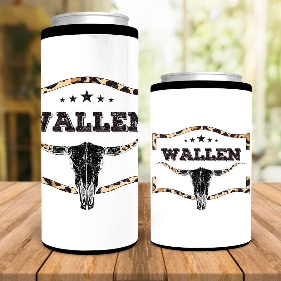 Leopard Wallen Skull Can Cooler