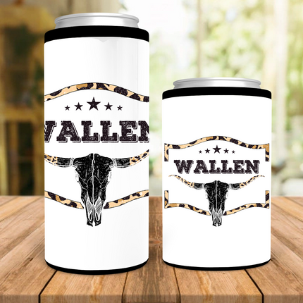 Leopard Wallen Skull Can Cooler
