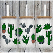 Love Cactus Glass Can Tumbler