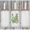 Love Summer Glass Can Tumbler