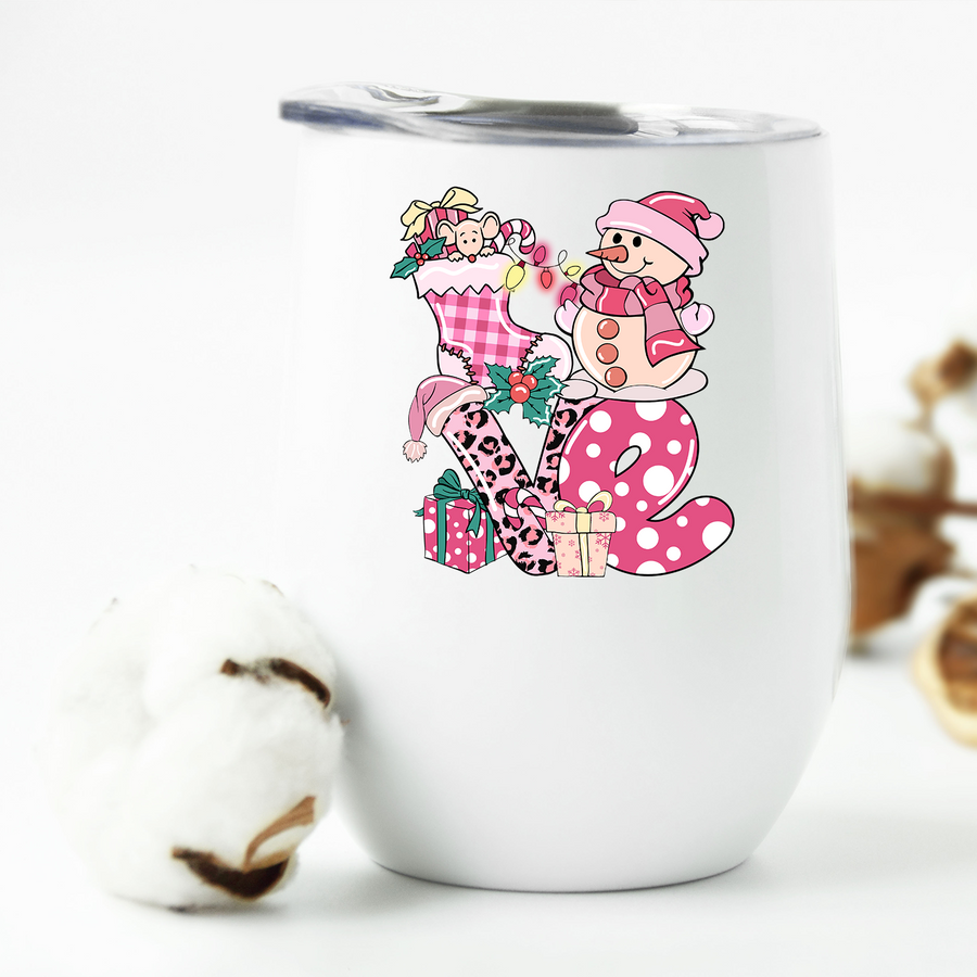 Love the Holidays Wine Tumbler